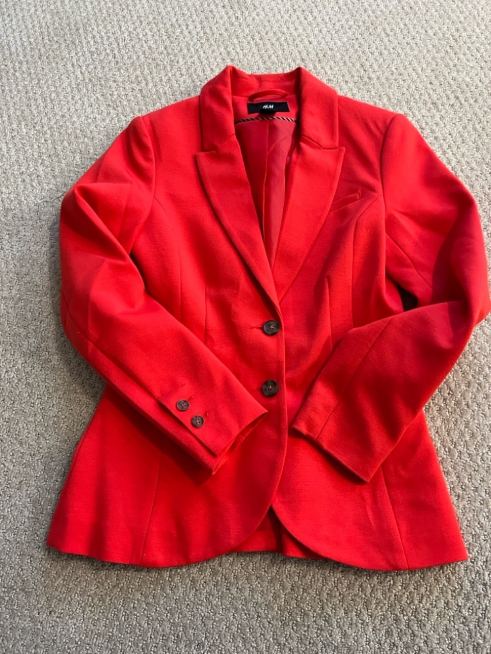 H&M Vibrant Red Tailored Women's Blazer